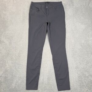 Prana Halle Skinny Pants Gray Hiking Outdoor Travel Tapered Women Sz 10 Regular